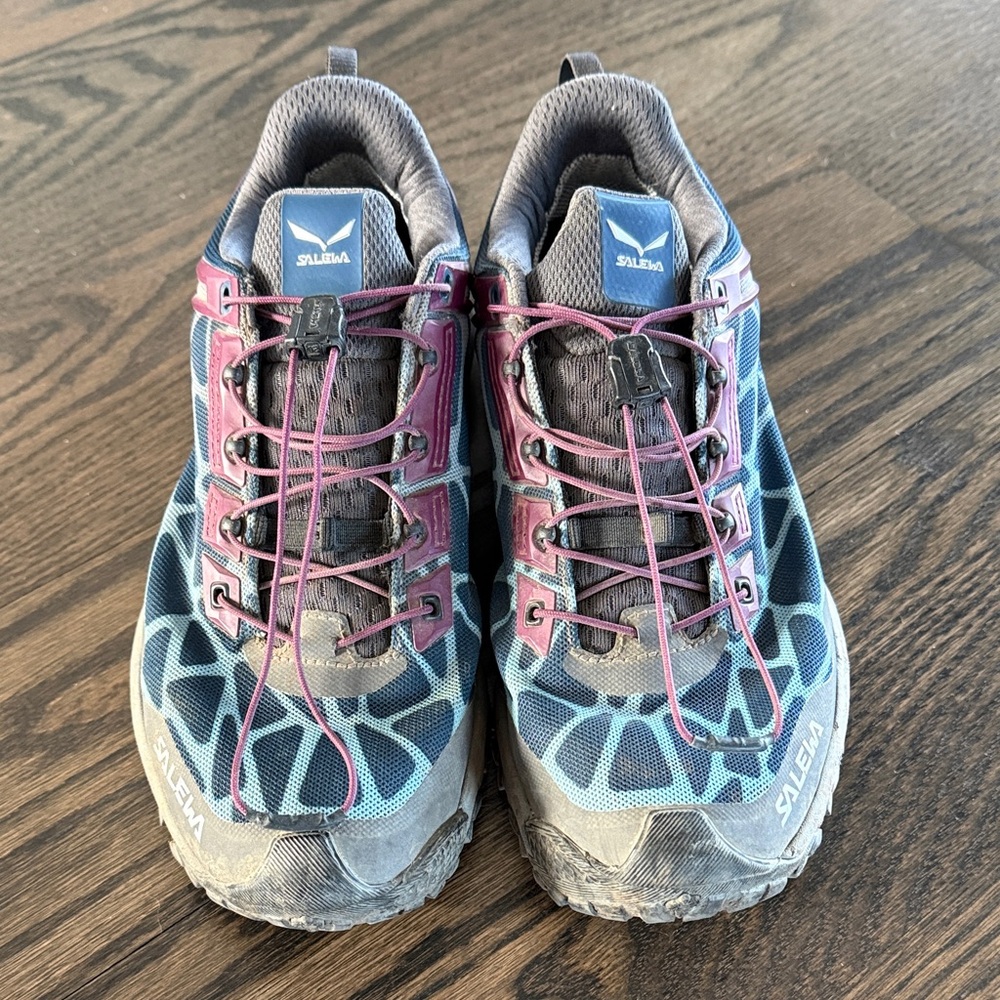 Women's Athletic Shoes - Blue and Purple